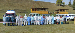 На территории Улаганского сельского поселения Улаганского района проведены региональные учения по профилактике и ликвидации сибирской язвы